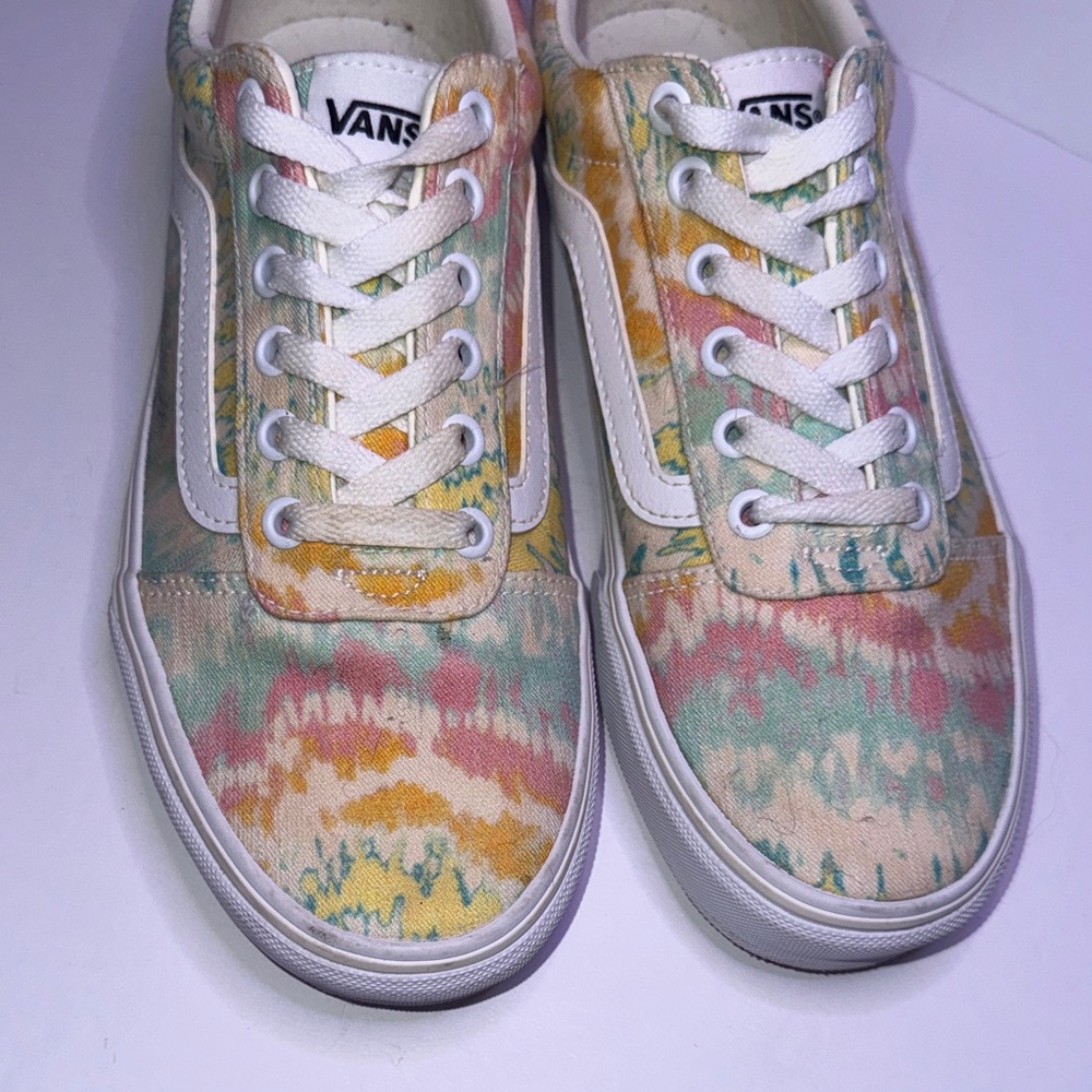 Vans “Psychedelic Tie-Dye” Canvas Shoes, New, W8.5 - Picture 4 of 7